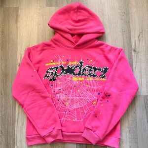 SP5DER Hot Pink Hoodie